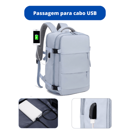 Mochila para viaje aprobada para avión - Resistente al agua