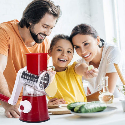 Cortadora, Ralladora y Rebanadora de Verduras Multiusos 3 en 1